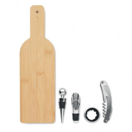 Set de vin forme bouteille Vinovault set