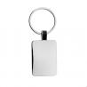 RCS recycled zinc alloy rectangle keyring