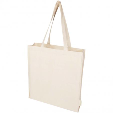 Tote bag con soffietto da 180 g/m² in tessuto biologico 14 l orissa 