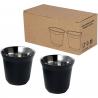 Conjunto de chávenas de café expresso em aço inoxidável com certificação RCS de 80 ml duo Duo