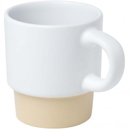 Tasse à espresso empilable olympia de 130 ml avec fond en argile 