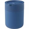 Java 330 ml ceramic tumbler with silicone wrap and plastic lid 