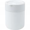 Java 330 ml ceramic tumbler with silicone wrap and plastic lid 