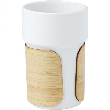 Copo térmico com capa de bambu de 340 ml Fika