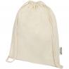 Oregon 140 g/m² GRS recycled cotton drawstring bag 