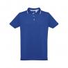 Mens polo shirt with contrast colour trim and buttons Thc rome