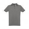 Mens polo shirt with contrast colour trim and buttons Thc rome