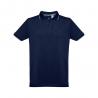 Mens polo shirt with contrast colour trim and buttons Thc rome