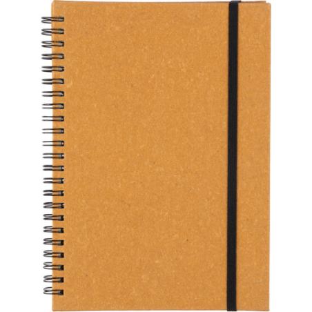 Recycled leather notebook A5 Egon