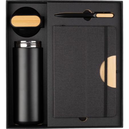 Coffret cadeau gourde  640 ml, stylo et carnet Kurt