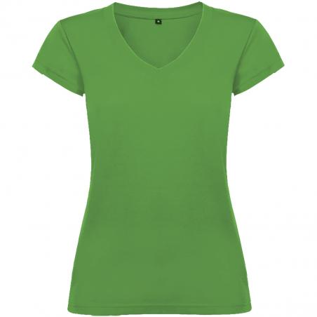 T-shirt a maniche corte con scollo a V da donna victoria 