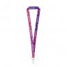 Lanyard per sublimazione in poliestere con moschettone Manila