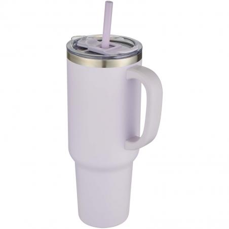 Caneca isolada a vácuo com palhinha de cobre com certificação RCS de parede dupla de 1200 ml Sydney