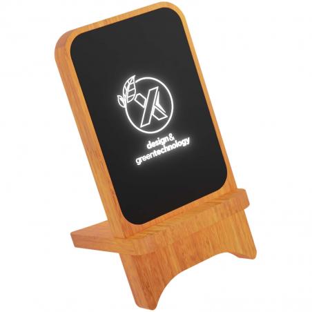 SCX.design w16 10w light-up wireless wooden stand 