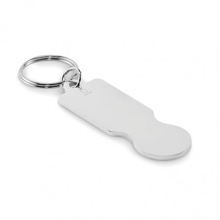 Key ring with trolley token Tokley