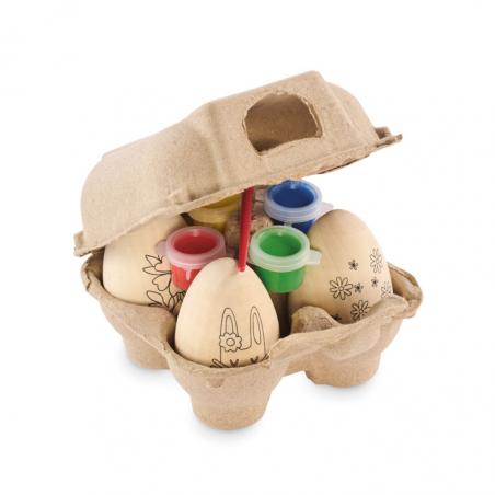 Wooden eggs painting set Eiset