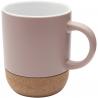 Billie 300 ml ceramic mug with cork details and matt finish 