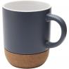 Billie 300 ml ceramic mug with cork details and matt finish 