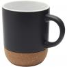 Billie 300 ml ceramic mug with cork details and matt finish 