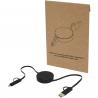 Citala 5-in-1 recycled plastic 90 cm retractable data sync and 40w fast charge cable 