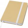 Blocco note formato a6 con copertina rigida in materiale riciclata e pagine bianche reed 