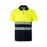 Twotone birdeye polo shirt 160gm² with short sleeves in polyester 100% Vl cupid large