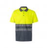 Twotone birdeye polo shirt 160gm² with short sleeves in polyester 100% Vl cupid large