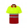 Twotone birdeye polo shirt 160gm² with short sleeves in polyester 100% Vl cupid large