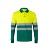 Twotone birdeye polo shirt 160gm² with long sleeves in polyester 100% Vl vulcan large