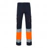 Pantaloni elasticizzati bicolore con diverse tasche 240gm² in cotone 46% eme 38% e poliestere 16% Vl zeus