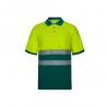 Twotone piqué polo shirt 150gm² with short sleeves in cotton 55% and polyester 45% Vl achelous