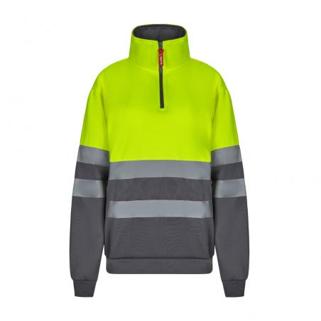 Sweatshirt bicolor 300gm² em felpa de poliéster 100% Vl thor