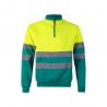 Sweatshirt bicolor 300gm² em felpa de poliéster 100% Vl thor