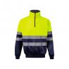 Sweatshirt bicolor 300gm² em felpa de poliéster 100% Vl thor