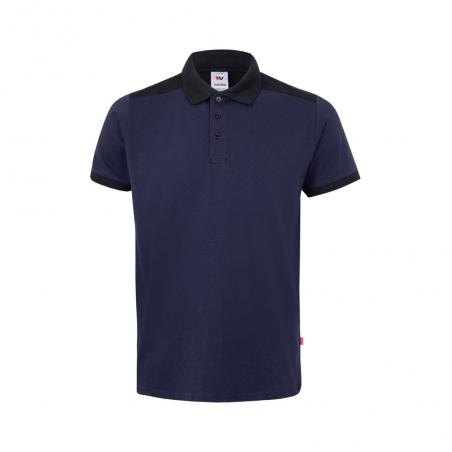 Twotone stretch piqué polo shirt 200gm² with short sleeves in polyester 96% and elastane 4% Vl veles