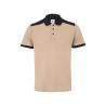 Twotone stretch piqué polo shirt 200gm² with short sleeves in polyester 96% and elastane 4% Vl veles