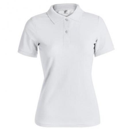 Women white polo shirt keya Wps180