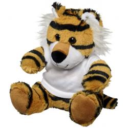 Stripes plush tiger with shirt 