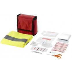 Atlas 18-piece first aid kit and safety vest 