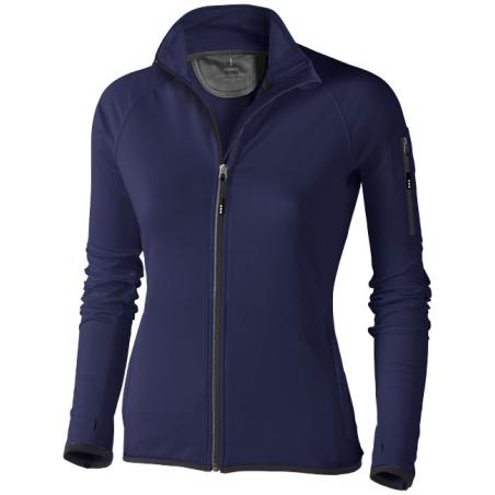 Giacca in fleece mani con zip intera da donna 