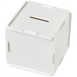 Collect square-shaped plastic money box 