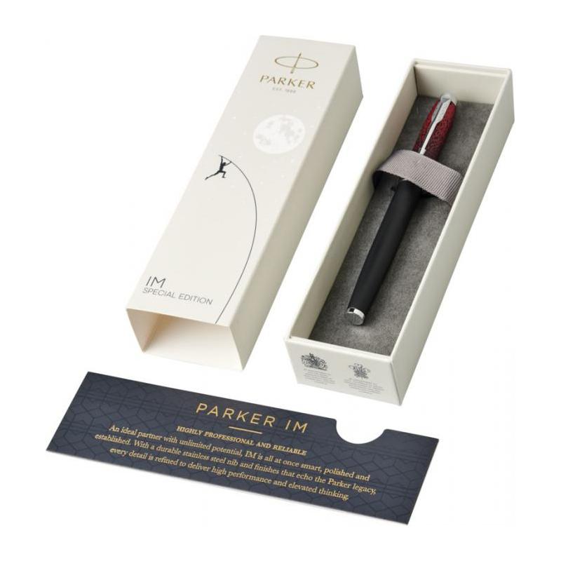 NEW PARKER IM SPECIAL EDITION FOUNTAIN PEN & ROLLERBALL RED IGNITE GIFT BOXED 
