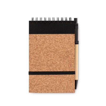 A6 cork notepad with pen Sonoracork