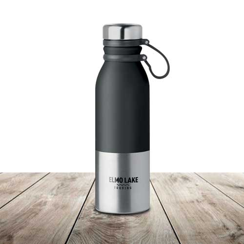Bottiglia in alluminio per acqua bevande borraccia 500 e 750 ml sport  campeggio
